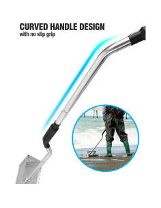 Rastrillo para Pulgas de Arena Exact Design 16" Ancho Mango 52" 2