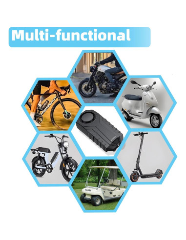 Alarma Antirrobo para Bicicleta HENDUN KS-SF22R 113dB Impermeable