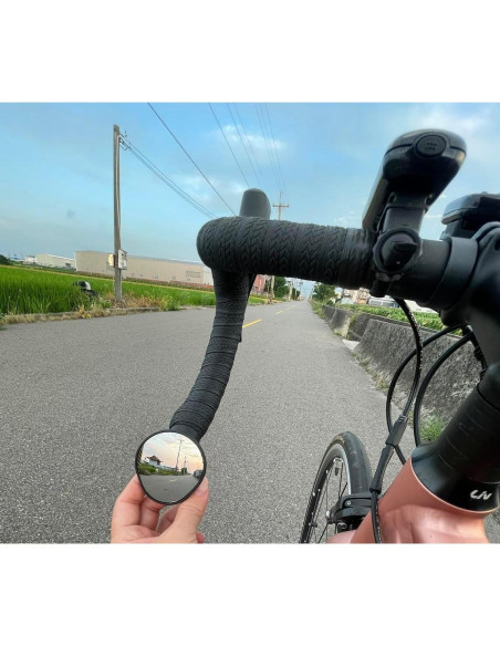 Espejo de Bicicleta Hafny HD Convexo para Manillar Drop