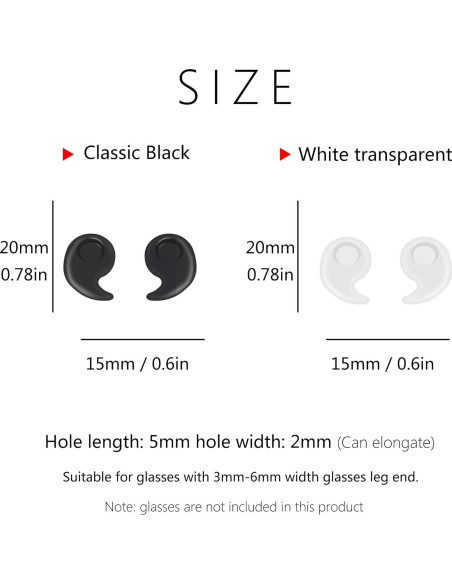 Clip de Oído Silicona Antideslizante SooGree 16 Pares