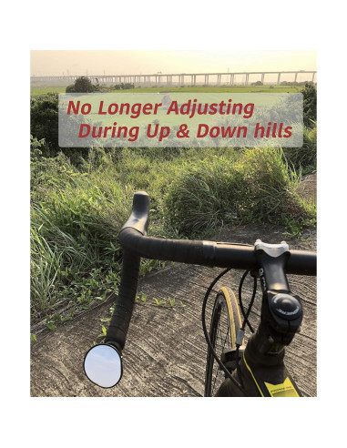 Espejo de Bicicleta Hafny HD Convexo para Manillar Drop