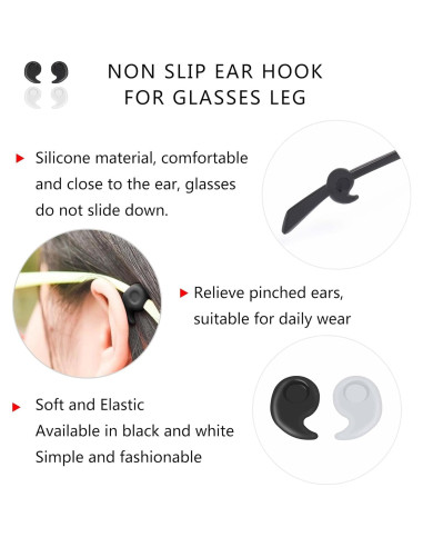 Clip de Oído Silicona Antideslizante SooGree 16 Pares