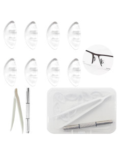 Almohadillas para Nariz Gafas Mingbuy 4 Pares Antideslizantes