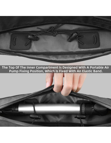 Bolsa de Marco de Bicicleta Abamita BHD0016 1.7L Negra