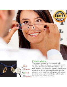 Almohadillas para Nariz Gafas Mingbuy 4 Pares Antideslizantes 2