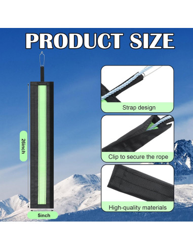 Protector de Cuerda para Escalada WinnerWhy SHQ2837 83x13cm Negro