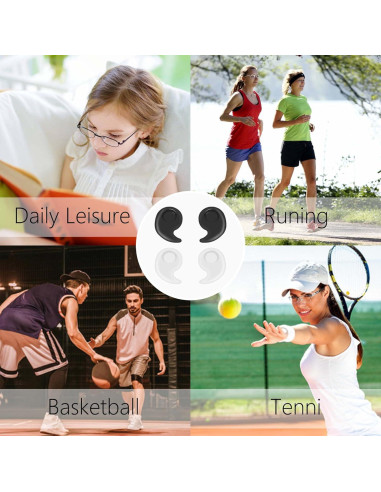 Clip de Oído Silicona Antideslizante SooGree 16 Pares