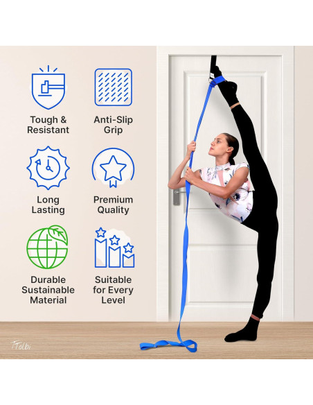 Correa de Estiramiento TTolbi con Ancla de Puerta - Flexibilidad