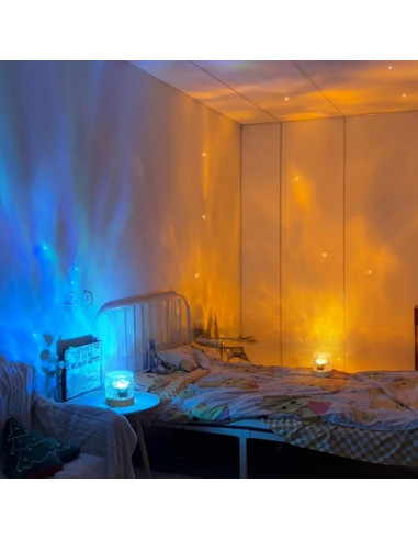 Proyector de Olas del Océano Vcwtty RGB 16 Colores Control Remoto