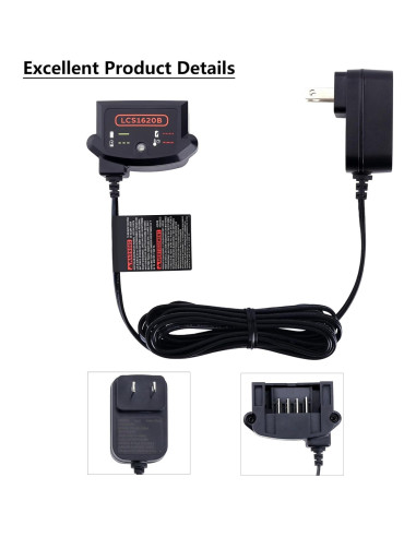 Cargador de Batería 20V MAX Black+Decker LCS1620B Litio