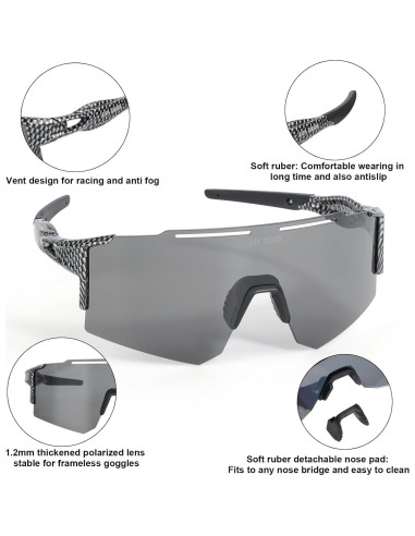 Gafas de Ciclismo Polarizadas TOP VISION EX9200 UV400