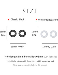 16 Pares de Clips de Silicona Antideslizantes para Gafas 2