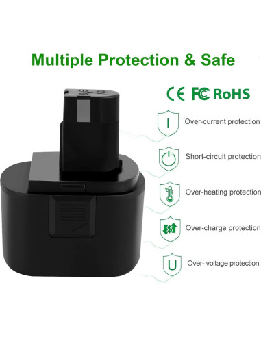 Batería de Reemplazo 3500mAh 12V Ni-MH para Lincoln 1200 1240