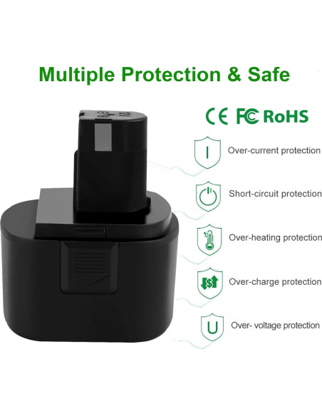 Batería de Reemplazo 3500mAh 12V Ni-MH para Lincoln 1200 1240