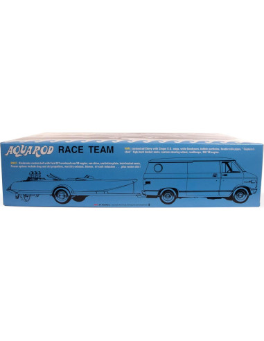 Kit de Modelo AMT Aqua Rod Race Team 1:25 Chevy Van y Barco