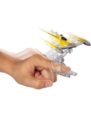 Vehículo Starfighter Naboo N1 Hot Wheels 15.88x5.72 cm