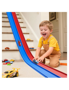 Pista de Carreras Flexible YUOIOYU 4.57 m con Ventosas