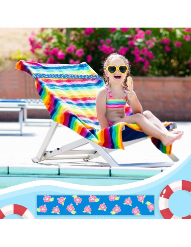 Boao 4 Clips de Toalla para Sillas de Playa Elásticos