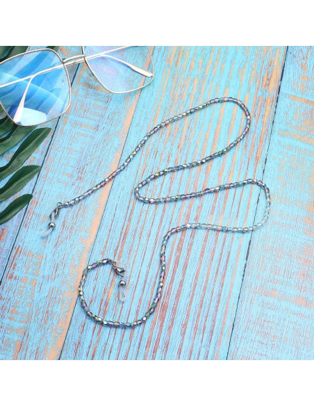 Cadena de Gafas KAI Top 70cm Perlas Coloridas Ajustable