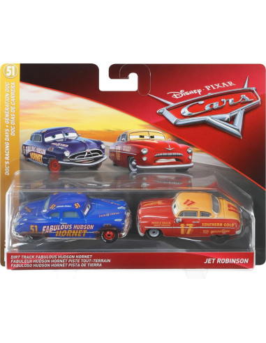 2-Pack Cars 3 Disney Pixar Hudson Hornet y Heyday Leroy