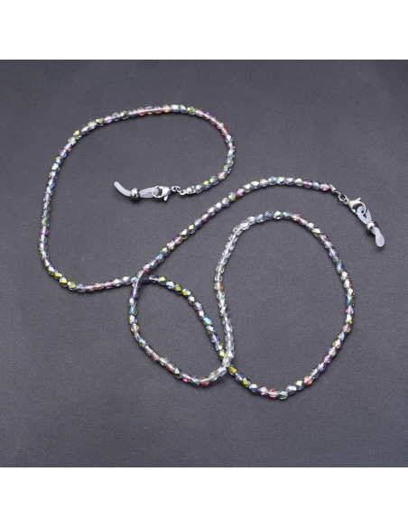 Cadena de Gafas KAI Top 70cm Perlas Coloridas Ajustable
