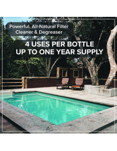 Limpiador de Filtros de Piscina Tillbrook 32 oz - 6 Meses Suministro 2