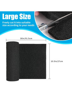 Almohadilla de Filtro de Carbón Activado AQUANEAT 26.67x91.44 cm 2