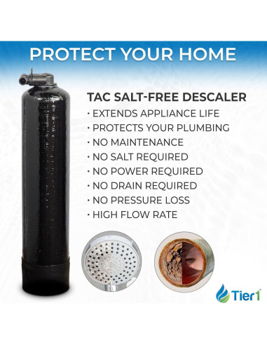 Acondicionador de agua sin sal Tier1 900,000 galones