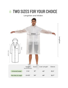 Poncho de Lluvia Reutilizable MOCOTONO EVA Engrosado Adulto 2