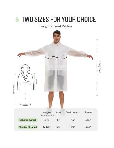 Poncho de Lluvia Reutilizable MOCOTONO EVA Engrosado Adulto