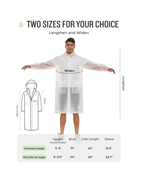 Poncho de Lluvia Reutilizable MOCOTONO EVA Engrosado Adulto