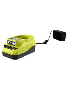 Cargador eléctrico Ryobi 18V TTI PCG002 con luces indicadoras