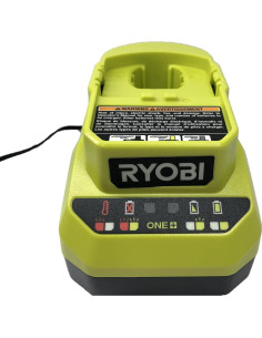 Cargador eléctrico Ryobi 18V TTI PCG002 con luces indicadoras 2
