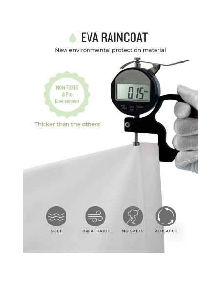 Poncho de Lluvia Reutilizable MOCOTONO EVA Engrosado Adulto