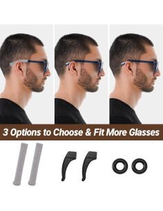 Agarres de Oído MUIIGOOD para Gafas Algodón Suave 5 Pares 2