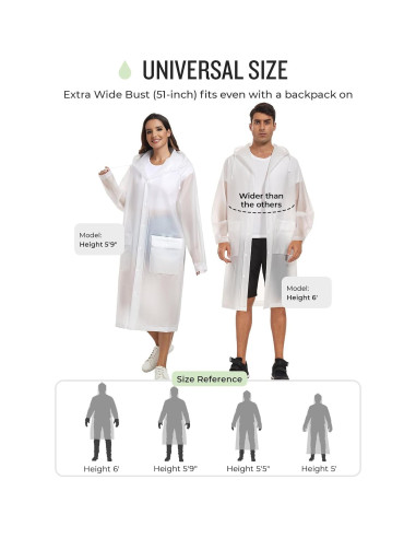 Poncho de Lluvia Reutilizable MOCOTONO EVA Engrosado Adulto