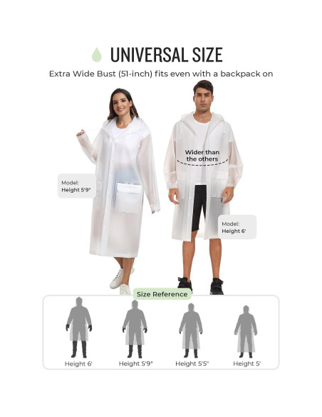 Poncho de Lluvia Reutilizable MOCOTONO EVA Engrosado Adulto