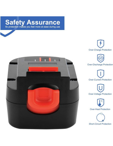 Baterías Recargables Exmate 12V 3.5Ah para Black & Decker