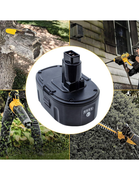 Batería de Litio-Ion DTK 18V 6.5Ah Reemplazo Dewalt 2 Pack