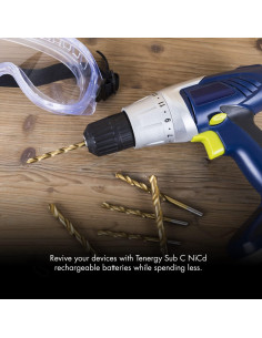 Batería recargable Tenergy Sub C 2200mAh 1.2V - Paquete de 15 2