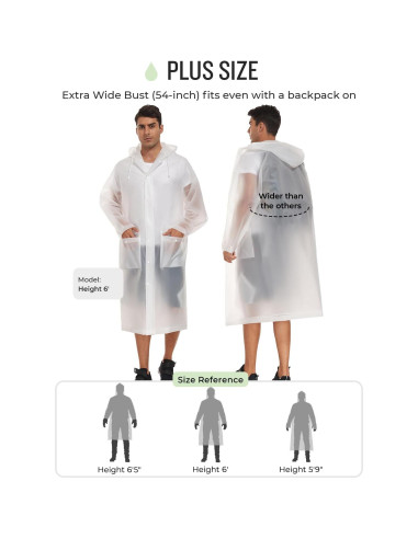 Poncho de Lluvia Reutilizable MOCOTONO EVA Engrosado Adulto