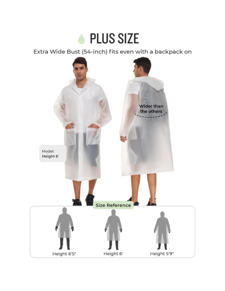 Poncho de Lluvia Reutilizable MOCOTONO EVA Engrosado Adulto