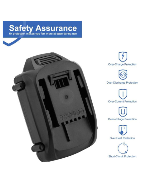 Batería de Reemplazo Li-ion Exmate 18V 2500mAh para Worx