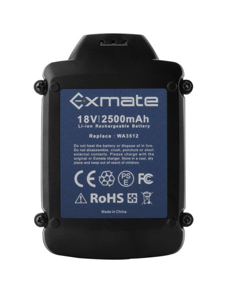 Batería de Reemplazo Li-ion Exmate 18V 2500mAh para Worx