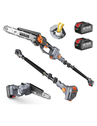 Sierra de Poste 2-en-1 TaskStar 8" Inalámbrica con Baterías