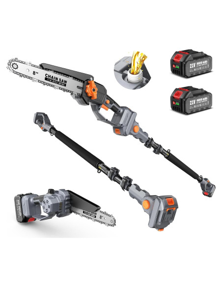 Sierra de Poste 2-en-1 TaskStar 8" Inalámbrica con Baterías