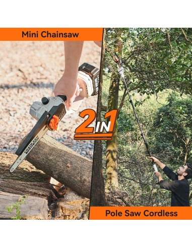 Sierra de Poste 2-en-1 TaskStar 8" Inalámbrica con Baterías