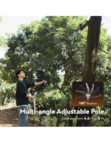 Sierra de Poste 2-en-1 TaskStar 8" Inalámbrica con Baterías