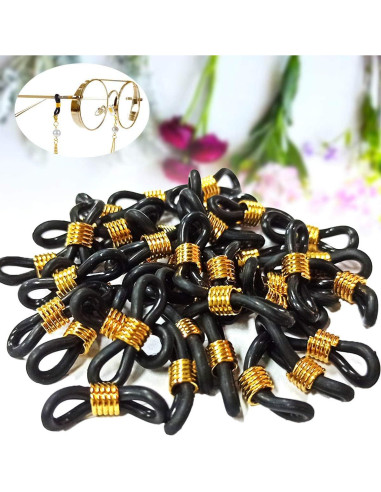 Conectores de Goma Ajustables TTSAM 40 Piezas para Gafas