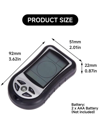 Altímetro Digital 8 en 1 Kodrily con Brújula y Termómetro